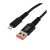 *Кабель GoPower GP02L USB (m)-Lightning (m) 1.0м 2.4A нейлон черный (1/200/800) 