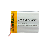 Аккумулятор ROBITON LP443442 3.7В 600mAh PK1 (1/250)