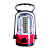 *Фонарь туристический Космос 6010 32LED от аккумулятора красный (1/48) 