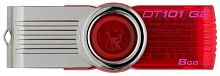 Флеш-накопитель Kingston DataTraveler 101 G2 8GB USB2.0 пластик красный 