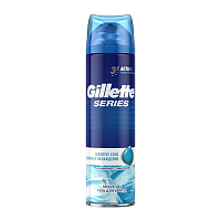 Гель для бритья Gillette Sensitive Skin COOL Бережное Охлаждение 200мл (1/6)