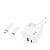 Сетевое З/У HOCO C111A 1USB/Type-C 3.0A 30W с кабелем Type-C-Type-C белый (1/20/120)