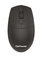 Мышь беспроводная GoPower GPM02 классическая USB черный (1/100) 