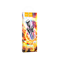 Кабель HOCO X76 USB (m)-2хType-C/Lightning/microUSB (m) 1м 2.0A нейлон ассорти (1/31/310)
