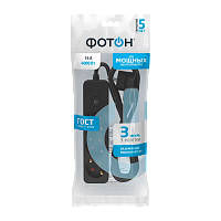 Удлинитель Фотон 16-33ЕS 3р.С/З 16A 3.0м с выкл. ПВС 3x1мм² черный (1/20)