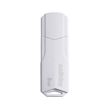 Флеш-накопитель Smartbuy Clue 8GB USB2.0 пластик белый