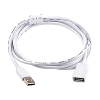 Кабель Atcom USB (m)-USB (f) 1.8м силикон белый (1/10/250)