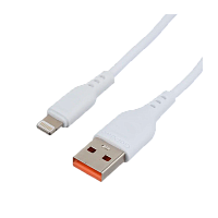 Кабель GoPower GP01L-2M USB (m)-Lightning (m) 2м 2.1A белый (1/200/800)