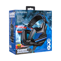 Наушники полноразмерные Borofone BO101 с микр. игровые синий (1/30) 