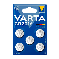 Батарейка Varta ELECTRONICS CR2016 BL5 Lithium 3V (6016) (5/50/500)