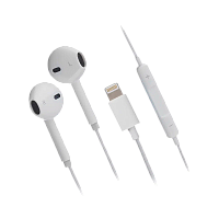 Наушники вставные GoPower GPHP10 Lightning (m) белый (1/200)