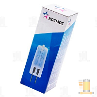 Лампа галогенная Космос JC G4 35W 3000К 12V капсула (1/100/1000)