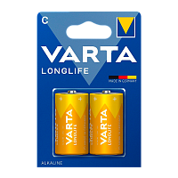 Батарейка Varta LONGLIFE EXTRA LR14 C BL2 Alkaline 1.5V (4114) (2/20/200) 