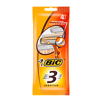 Бритва одноразовая BIC "БИК 3 Sensitive" 3 лезвия 4шт. (1/20)