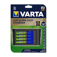 З/У для аккумуляторов Varta LCD Fast Charger (57675) AA/AAA 4 слота +4AA 2400mAh