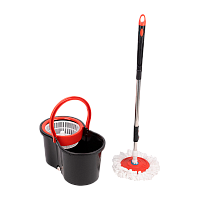 Швабра для пола Рыжий кот MopM-23 PROMO «Торнадо» 115см телескопическая с ведром и насадкой 2шт.