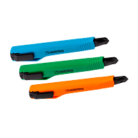 Нож строительный Smartbuy 9мм выдвижной обрезиненная рукоять ассорти (1/30)