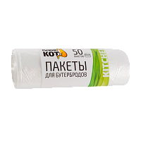 Пакет для бутербродов Рыжий кот 32см x 25см ПНД 5.7мкм 50шт. прозрачный (1/120)