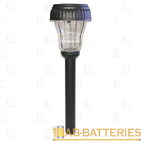 Фонарь садовый Облик 459 1LED от солнечной батареи черный (1/24)