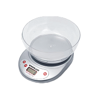 Весы кухонные Ergolux ELX-SK05-C03 электронные 5кг со съемной чашей серый (1/24)