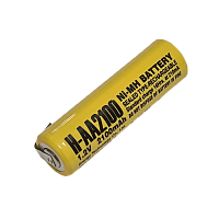 Аккумулятор ET H-AA2100-T 2100мАч, 2-ножки, горизонтальный монтаж,  NI-Mh, 1.2В Low Self Discharge
