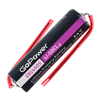 Батарейка GoPower ER14505 PC1 Li-SOCl2 3.6V 2600mAh с выводами (1/10/500)