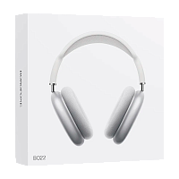 Наушники полноразмерные Borofone BO22 bluetooth 5.3 с микр. серебряный (1/36)