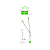 Кабель AUX HOCO UPA19 Jack 3.5mm (m)-Jack 3.5mm (m) 2.0м нейлон серебряный (1/31/310)