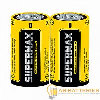 Батарейка Supermax Super R14 C Shrink 2 Heavy Duty 1.5V (2/24/432)  | Ab-Batteries | Элементы питания и аксессуары для сотовых оптом