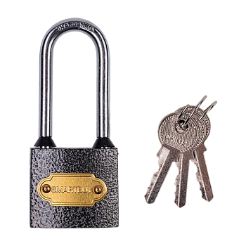 Замок Smartbuy навесной 32х30мм удлиненная дужка 3 ключа