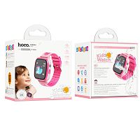 Смарт-часы Hoco Y100 детские с функцией звонка розовый (1/50)