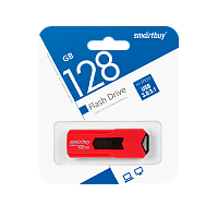 Флеш-накопитель Smartbuy Stream 128GB USB3.0 пластик красный 