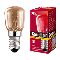Лампа накаливания Camelion Е14 25W 220-240V цилиндр для холод. и декор.подсв. прозрачная (1/10/50)
