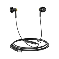 Наушники вставные HOCO M47 с микр. черный (1/21/210)