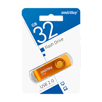 Флеш-накопитель Smartbuy Twist 32GB USB2.0 пластик желтый 