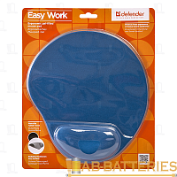 Коврик для мыши Defender Easy Work 260x5x225мм синий (1/30)