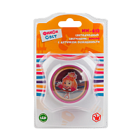 Ночник ЭРА NN-612 ФИКСИКИ 4LED 0.5W 220V в розетку с фотосенсором бордовый (1/12)