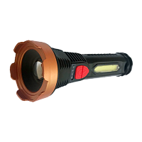 Фонарь универсальный Без бренда H-135 COB от аккумулятора ZOOM + Power Bank черный