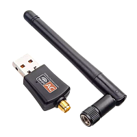 Wi-Fi адаптер Selenga RTL8811 2.4 ГГц 150Мбит USB 802.11 для DVB-T2 приставок с антенной черный 