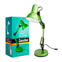 Светильник настольный Camelion KD-313 40W 230V E27 на основании зеленый (1/6)