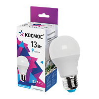#Лампа светодиодная Космос A60 E27 13W 6500К 200-240V груша матовая (1/10/80)