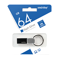 Флеш-накопитель Smartbuy Ring 64GB USB3.0 нержавеющая сталь серебряный 
