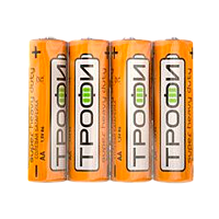 Батарейка Трофи Super R6 AA Shrink 4 Heavy Duty 1.5V (4/60/1200/28800)