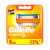 Сменные кассеты Gillette "FUSION POWER" 5 лезвий 6шт. (цена за 1 шт) (6/60)
