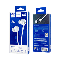 Наушники внутриканальные GFPower M08 с микр. белый