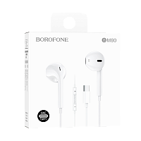 Наушники вставные Borofone BM80 с микр. Type-C белый