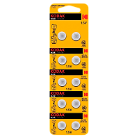 Батарейка Kodak G10/LR1130/LR54/389A/189 BL10 Alkaline 1.5V (10/100/1000)