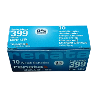 Батарейка Renata 399 (SR927W) BL10 Silver Oxide 1.55V (10/100)