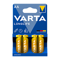Батарейка Varta LONGLIFE LR6 AA BL4 Alkaline 1.5V (4106) (4/72)