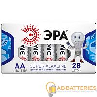Батарейка ЭРА Super LR6 AA BOX28 Alkaline 1.5V (28/840/18480)
